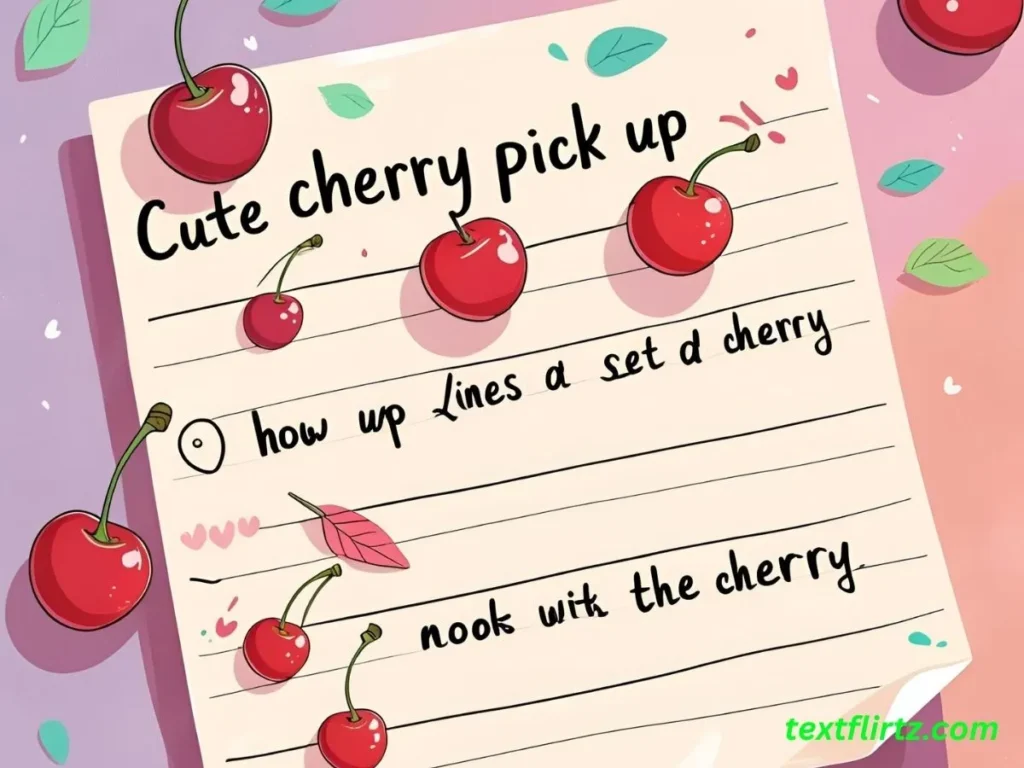 Cute Cherry Pick Up Lines