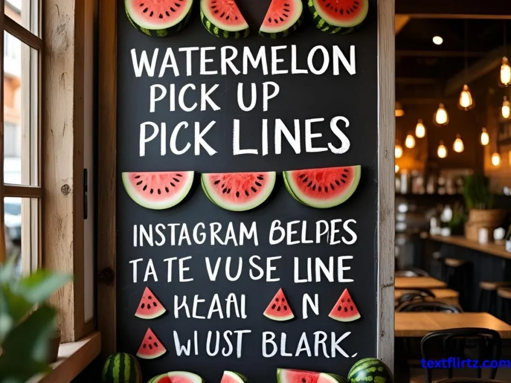 Watermelon Pick Up Lines for Instagram Captions