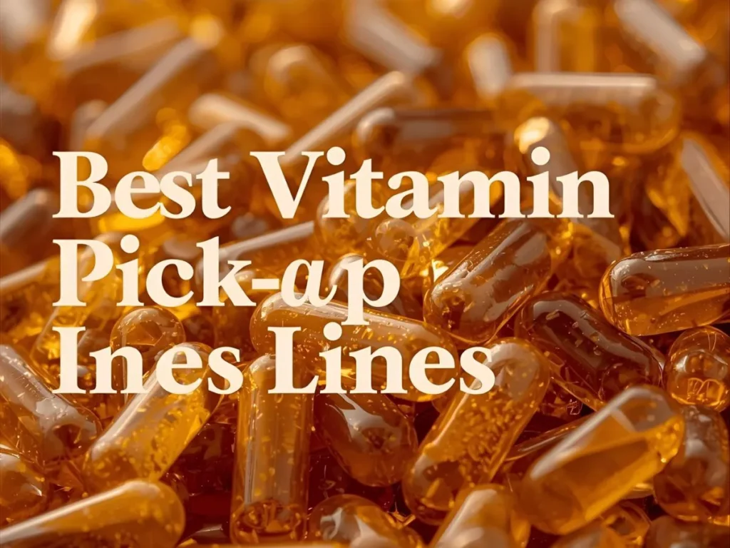 Best Vitamin Pick-Up Lines