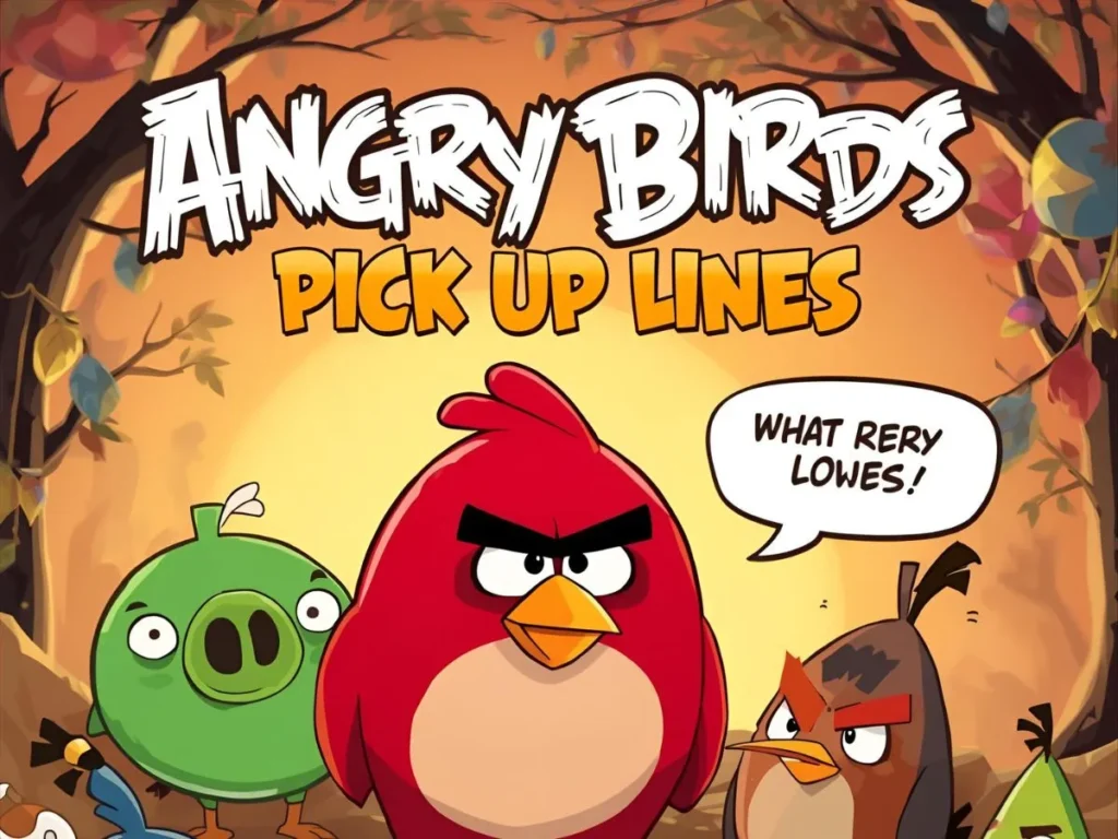 Cheesy Angry Birds Pick Up Lines