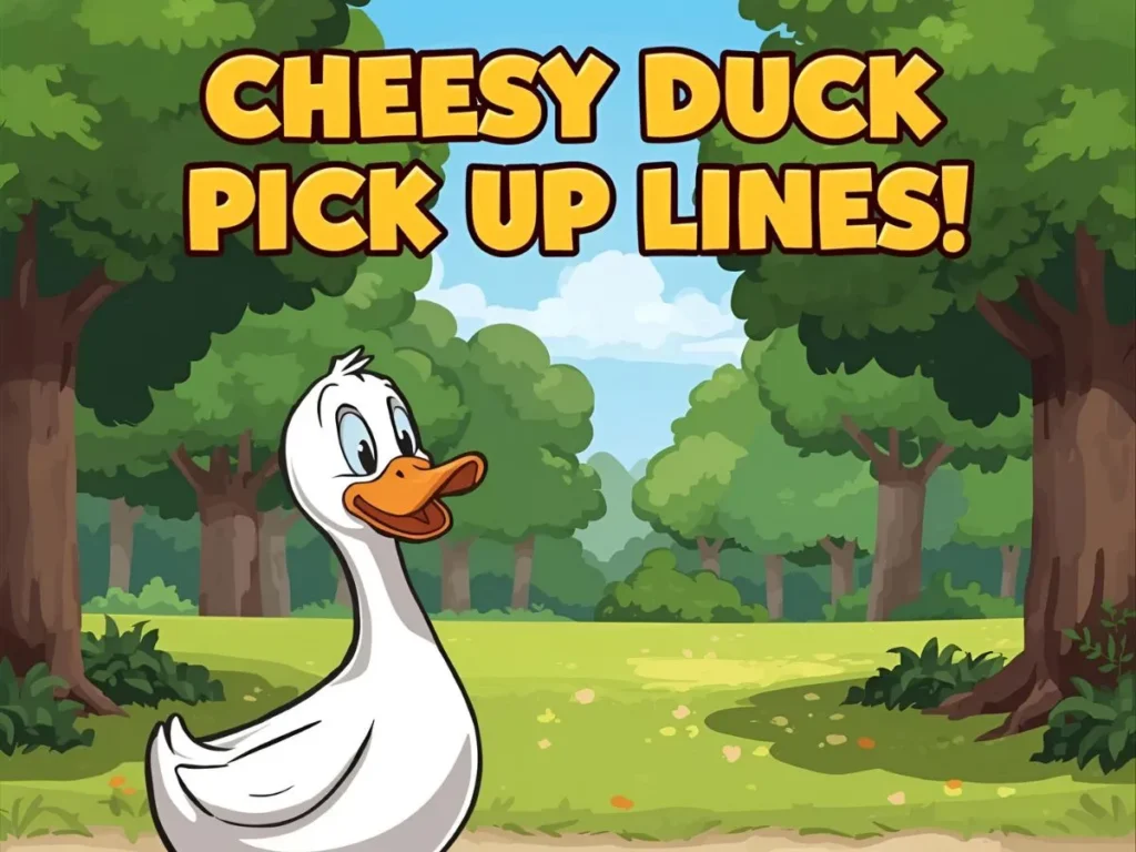 Cheesy Duck Pick Up Lines