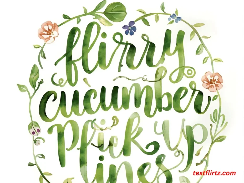 Flirty Cucumber Pick Up Lines