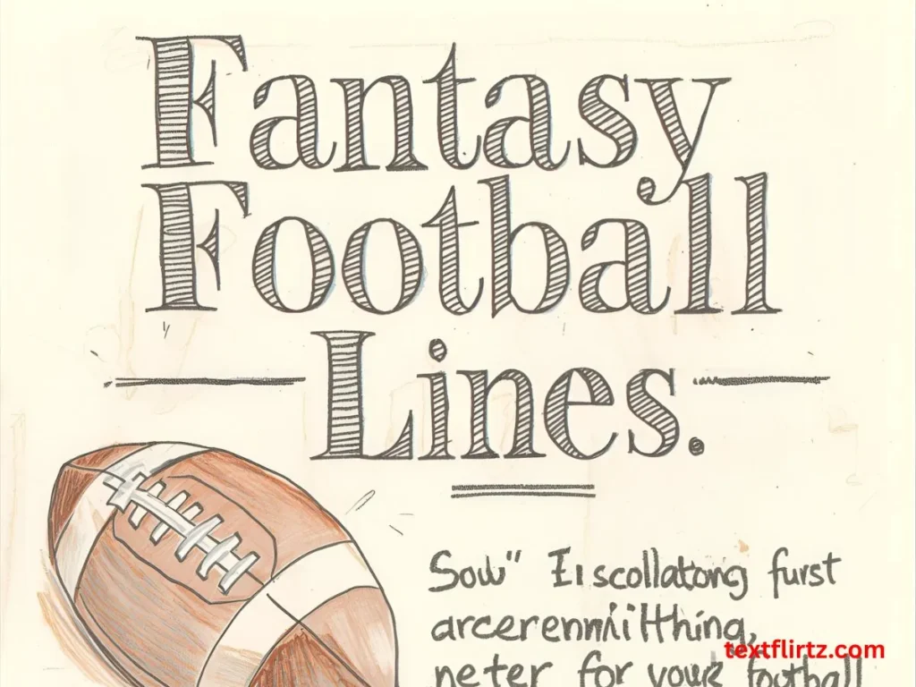 Funny Fantasy Football Pick Up Lines