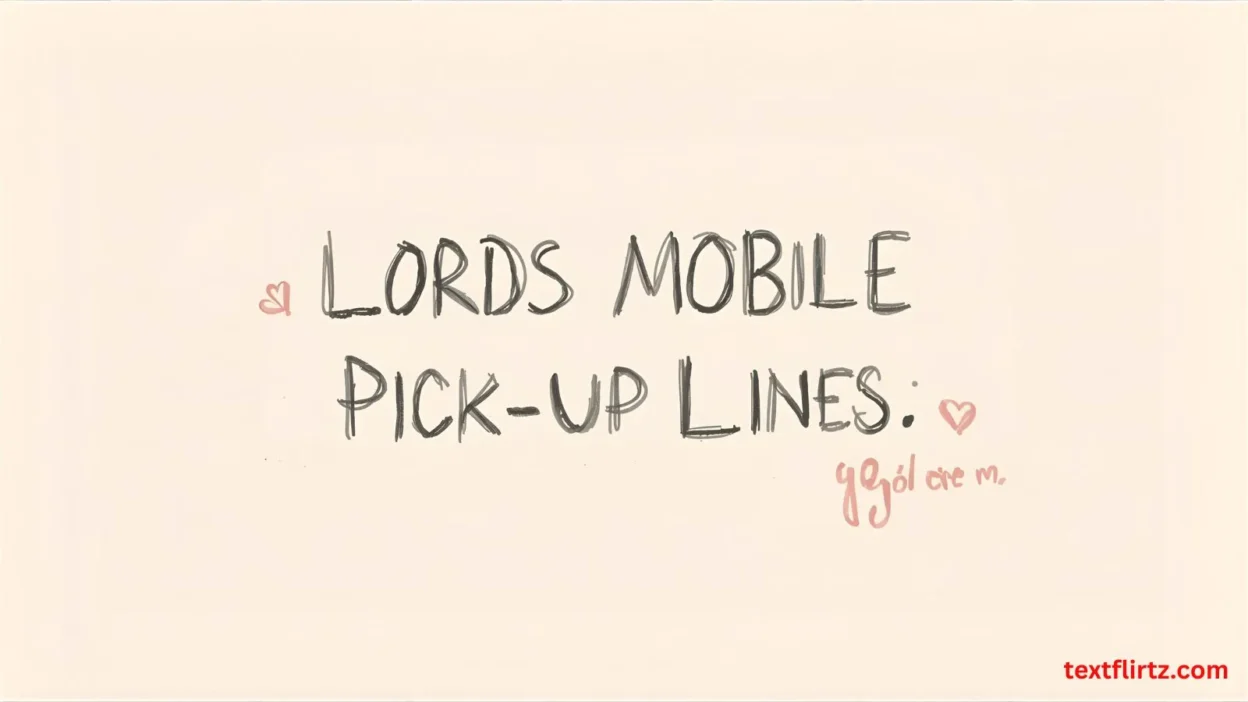 Lords Mobile Pick Up Lines