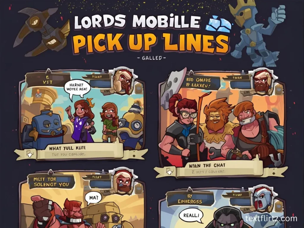 Lords Mobile Pick Up Lines for Guild Chat