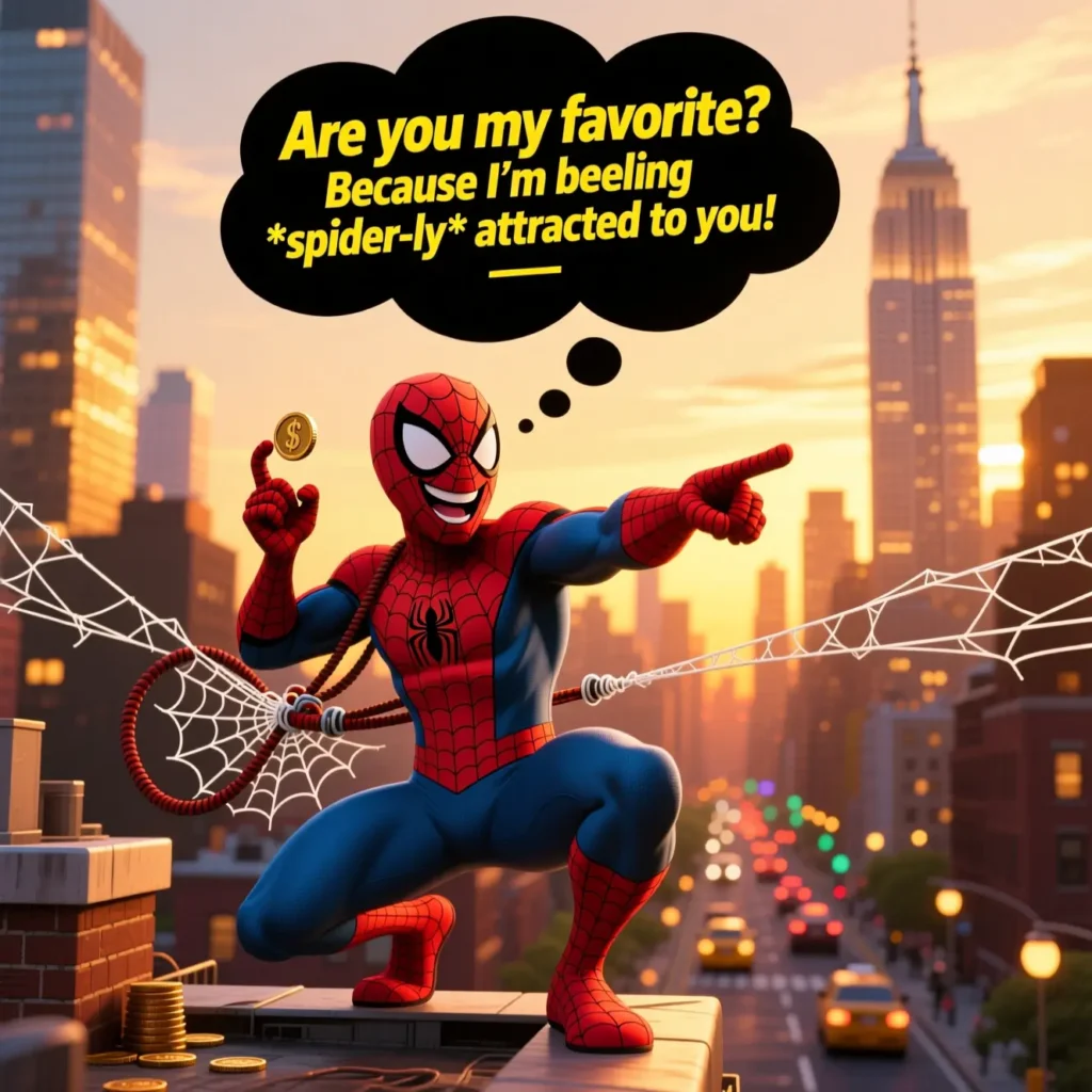 Funny Spiderman Pick Up Lines