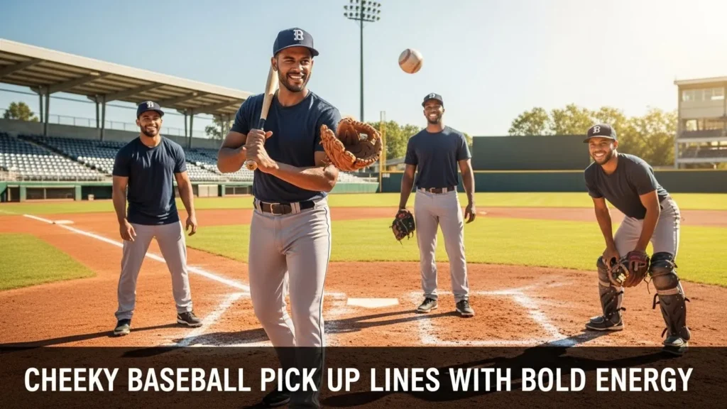 Cheeky Baseball Pick Up Lines With Bold Energy