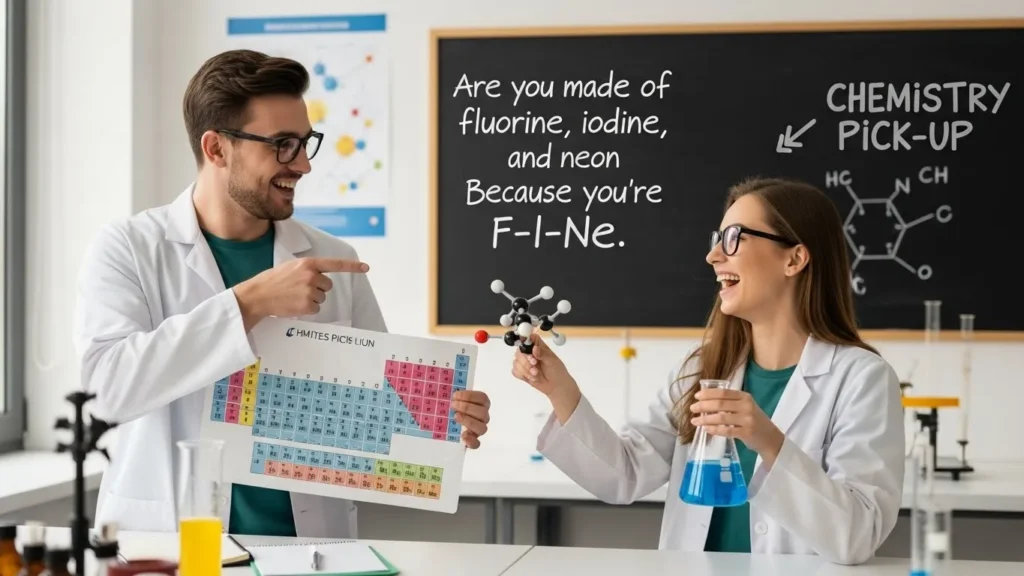 Nerdy Chemistry Pick Up Lines