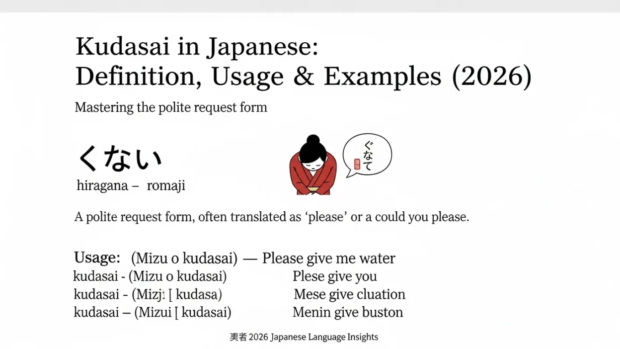 kudasai meaning