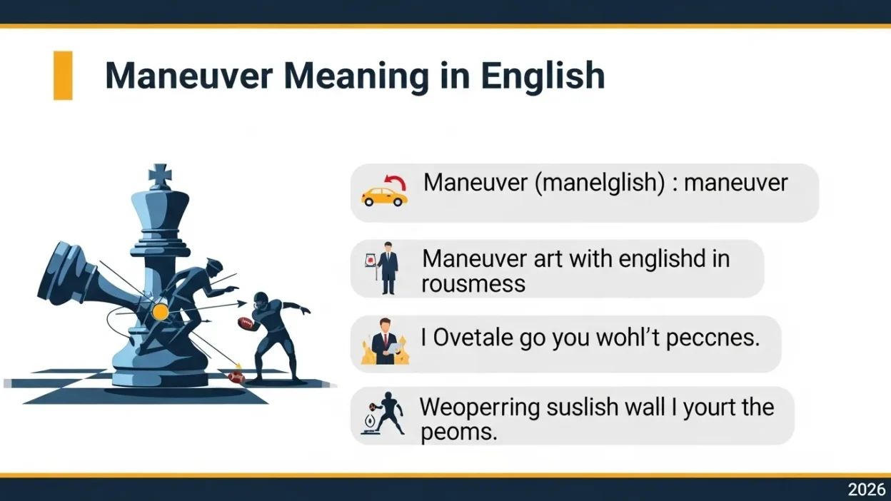 maneuver meaning