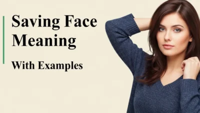 saving face meaning