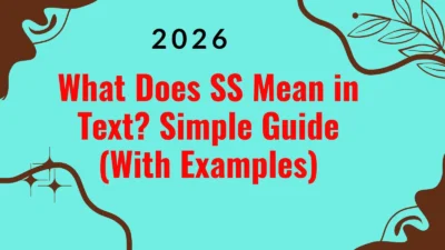 ss meaning in text